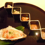 Kajikawa - 牡蠣のジュレ＆酢味噌など