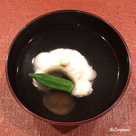 御料理 寺沢 - 鮎魚女､冬菇椎茸､ﾐﾆｵｸﾗの椀物