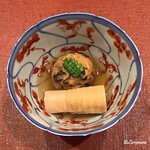 御料理 寺沢 - 毛蟹の飛龍頭と筍の炊合せ