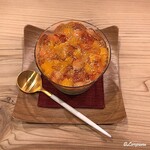 御料理 寺沢 - 和三盆のﾌﾞﾗﾏﾝｼﾞｪ､ﾏﾝｺﾞｰとｲﾁｺﾞのｱﾏﾚｯﾄのｼﾞｭﾚ