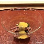 御料理 寺沢 - 蛍烏賊の黄身酢