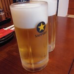 けやき酒場 - 生ビール580円(税込:以下同)