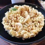 蕎麦見世のあみ - 白海老のかき揚げ丼 サックサクなんよ〜