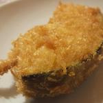 大阪串かつ てん家わん屋 - 「かぼちゃ」（￥100）：ソースを付けない方がほっこり感と甘みを感じられるかな。。