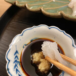 もめん - イカそうめんにはやっぱり生姜醤油です♡