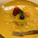 もめん - 爽やかなジュレとシンプルな旬のフルーツ(* ˘ ³˘)♡*ご馳走さまでした！