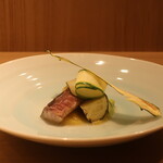 RISTORANTE IL NODO - 小坪漁港のサバ 渡辺農園のズッキーニ色々 八木下さんの甘夏