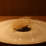 RISTORANTE IL NODO - 小坪漁港かず丸さんのアオリイカ part2 カダイフ イカ墨 湘南レッド