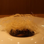 RISTORANTE IL NODO - 小坪漁港かず丸さんのアオリイカ part2 カダイフ イカ墨 湘南レッドアップ