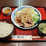 大人の居酒屋 鮒いち - 豚しょうが焼き定食