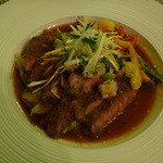 レストラン　ボスコ - 夕食　石垣牛サーロイン　香草焼き