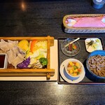 Ssaporo Modan Resutoran Erimo Tei - 道産野菜と長万部黒豚セイロ(1650円)です。
