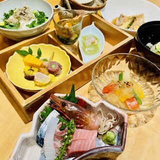 夏の彩り和食コース 夏限定コース先付け 前菜盛り合わせ お造り 海老真丈椀 甘鯛唐揚げ南蛮仕立て 冷鉢 炊き込みご飯茶漬け プラス500円でデザートプレートを付けられます 和食 子連れオオカミ 南宇都宮 和食 その他 食べログ 夏の彩り和食コース 夏限定コース先付け 前菜盛り合わせ お造り 海老真丈椀 甘鯛唐揚げ南蛮仕立て 冷鉢 炊き込みご飯茶漬け プラス500円でデザートプレートを付けられます 和食 子連れオオカミ 南宇都宮 和食 その他 食べログ