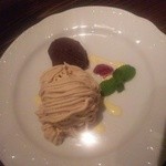 キラク - モンブラン&チョコレートアイス