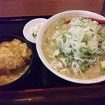 なん・なん亭 - Ａ’セット： ミニカツ丼＋もやしラーメン