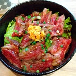 岡崎牧場ステーキ店 - ステーキ丼1080円