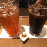 サンマルクカフェ - アイスティーⅬとアイスコーヒーM