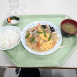 Hatoba Shokudou - 豚肉とキクラゲの玉子炒め定食