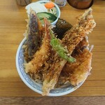 天ぷら てん作 - 天丼①\780に穴子\230を追加　計\1010(21-07)