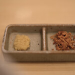 銀座 篝 - 生姜やオニオンフライで味変も