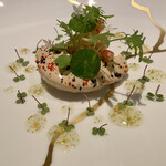 ASAHINA Gastronome - 伊勢海老＆根セロリ　ショーフロワに仕立て根セロリのレムラード　ジンライムのジュレ