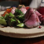 アナログ - 4,200円のコースの前菜盛り合わせ　サイドから