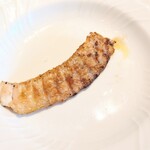 La Brianza - 和歌山県ヒラメエンガワ焼き。即興でお出し下さったエンガワ焼き、ふわりお口の中でとろけた、何だか白子がとろけるかのような。これまで食べたことがなかったようなふんわり感ととろけた感、素晴らしかったわぁ♡