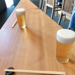 SUSHI TOKYO TEN、 - カウンターではなく三角のテーブルで