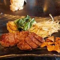 鉄板焼　恵比寿 - オーストラリア産牛のフィレ100gと焼き野菜