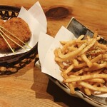 Taishuu Izakaya Temmade Agare - コロッケ、ポテトフライ