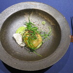 Ristorante SHIKAZAWA - 塩の道「大船渡ほや　ブロッコリー」