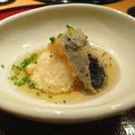 Shiki - 強肴　（蕪天麩羅　小茄子　滑茸卸し　浅葱）