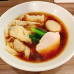 Ramen Dorasena - 醤油ら〜麺＋味付き玉子＋わんたん