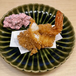 旬菜 おぐら家 - 足赤海老のサクサク揚げ
