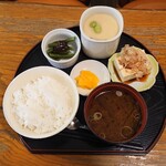 はみんぐばーど - ご飯セットのアップ