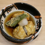 旬菜 おぐら家 - 鱧と丸茄子揚げ出し