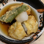 旬菜 おぐら家 - 鱧と丸茄子揚げ出し