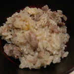 旬菜 おぐら家 - 仙台牛とアスパラの炊き込みご飯