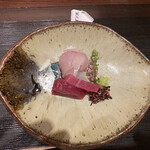 冨久屋 - お造り　マグロと鯛