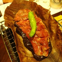 北陸料理 新越 - 牛肉朴葉味噌焼き
