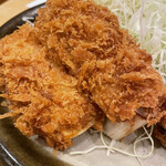 とんかつ 明石 - 串カツはネギが立派