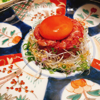 焼肉㐂舌 南船場 - 和牛ユッケ