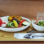 小さな食堂 ヒロ - 夏野菜カレー (税込)600円 ※正面から (2021.07.07)