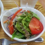 小さな食堂 ヒロ - 夏野菜カレーのセットのサラダ ※拡大 (2021.07.07)