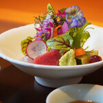 日本料理 梅元 - 一汁三菜 (お刺身)