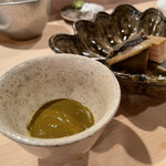 登喜和鮨 - 佐渡産蒸し鮑としゃり玉