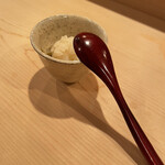 登喜和鮨 - 佐渡産蒸し鮑としゃり玉