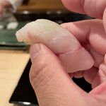 登喜和鮨 - 佐渡産髭たら昆布締め