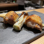 とり茶太郎 - 比内地鶏腿ねぎま