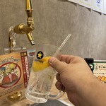 Tsukune Karaage Remon Sawa Tegoneya - 予約すると、即飲めるお代わりできるチューハイサーバー席にレッツゴー